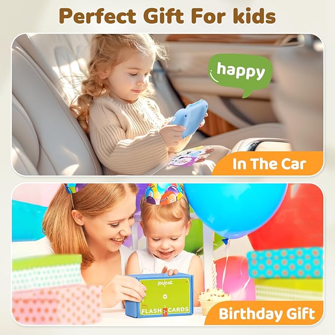 Bilingual Spanish & English Talking Flash Cards for Toddlers 1-5, 454 Words+6 Songs, Clear Voice & Thick Cards & Easy to Slide in and Out, Independent Play & Speech Development Toys