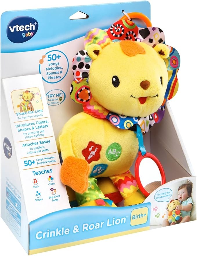 VTech Crinkle and Roar Lion, Yellow