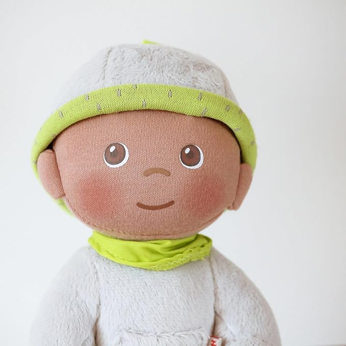 HABA Snug-up Doll Ollie 8" First Baby Doll - Machine Washable Gender Neutral for Ages Birth and Up