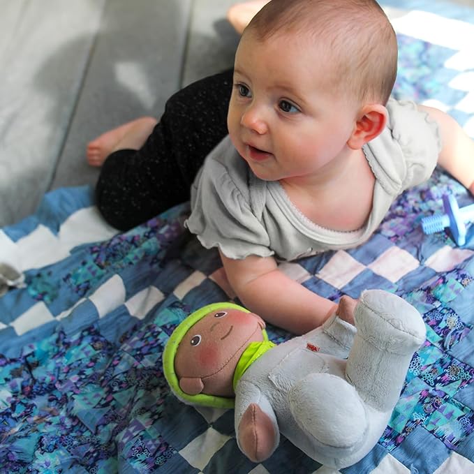 HABA Snug-up Doll Ollie 8" First Baby Doll - Machine Washable Gender Neutral for Ages Birth and Up