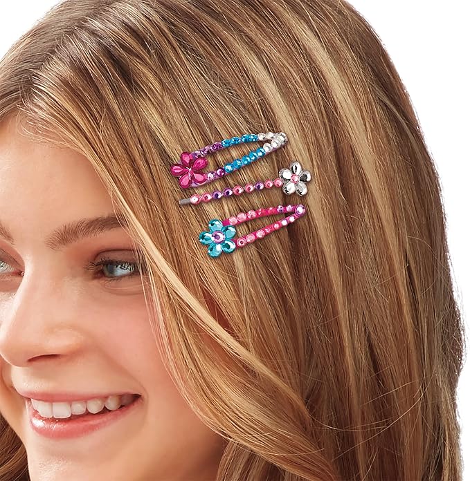 Shimmer 'N Sparkle Sparkling Headband and Barrettes - Make Your own Beaded Headbands and Barrettes Hair Accessories for Kids Birthday Present Ages 8 and Up