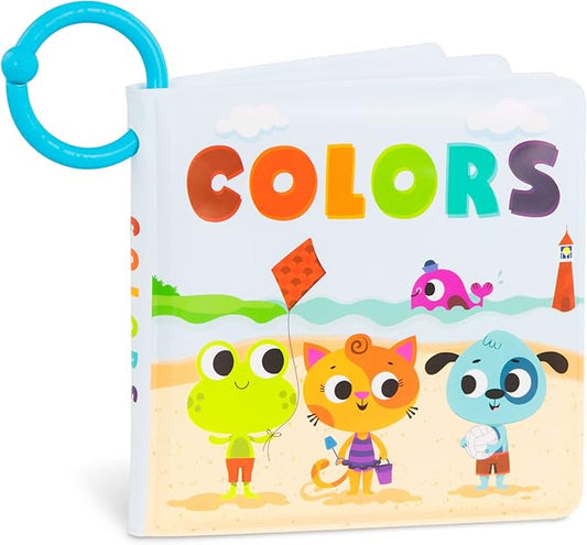 B. toys – Baby Bath Book – Educational Book for Babies – Book About Colors – Waterproof Bathtub Toys – 6 Months + – Tub Time Books - Colors