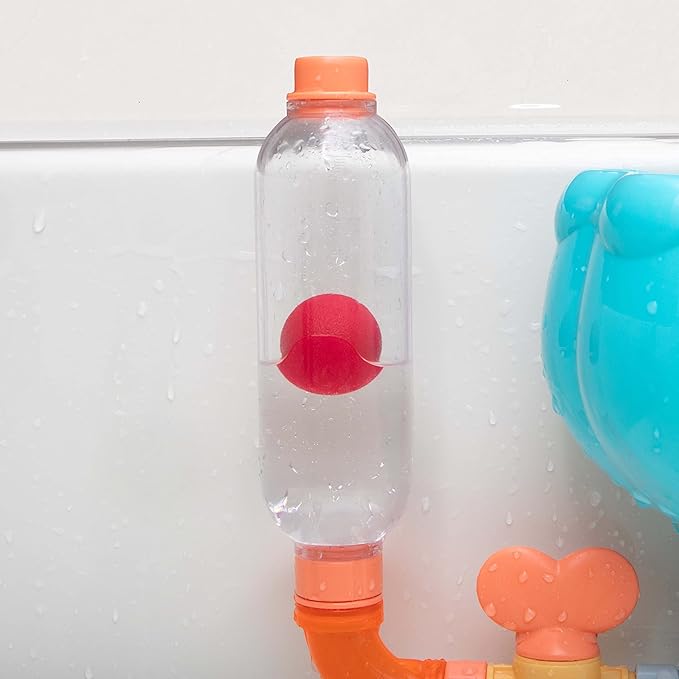 Nuby Wacky Waterworks Pipes Bath Toy - Baby Bathtub Toy with Interactive Features for Cognitive Development