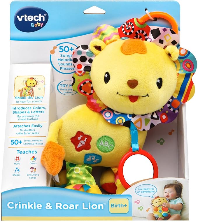 VTech Crinkle and Roar Lion, Yellow