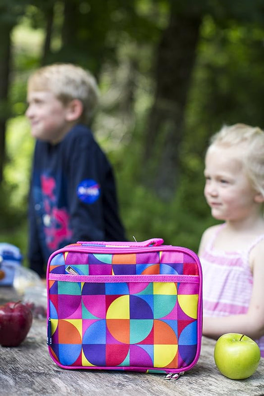 Wildkin Kids Insulated Lunch Box Bag for Boys & Girls, Reusable Kids Lunch Box is Perfect for Elementary, Ideal Size for Packing Hot or Cold Snacks for School & Travel Bento Bags (Pink Giraffe)